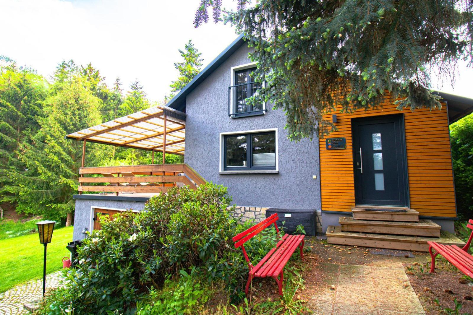Residenz Waldfrieden Garnsdorf Exterior foto